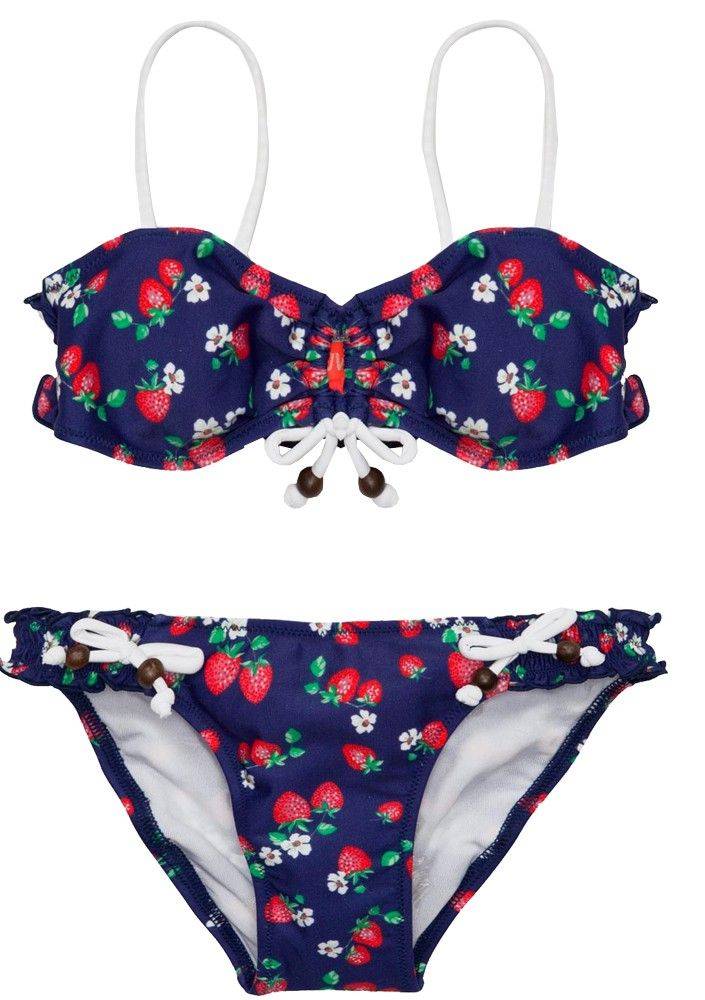 ΠΑΙΔΙΚΟ BIKINI SET SUNUVA STRAWBERRIES ΣΚΟΥΡΟ ΜΠΛΕ/ΠΟΛΥΧΡΩΜΟ (128ΕΚ.)-(7-8 ΕΤΩΝ) SUNUVA