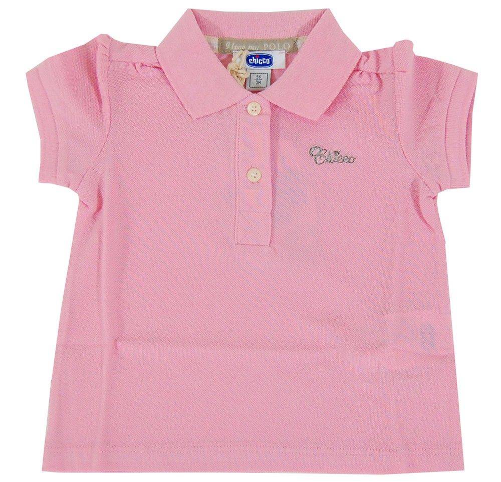 POLO T-SHIRT CHICCO ΡΟΖ (62ΕΚ.)-(3-6 ΜΗΝΩΝ)