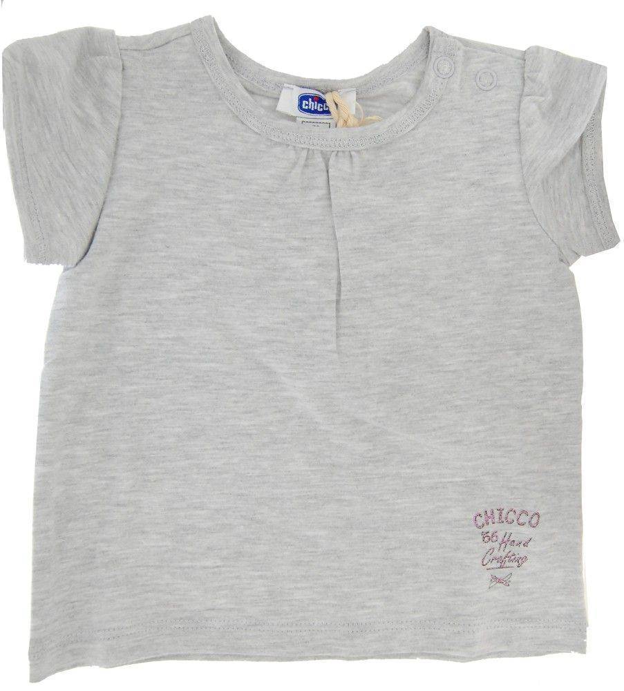 ΜΠΛΟΥΖΑ ΚΟΝΤΟΜΑΝΙΚΗ CHICCO BASIC ΓΚΡΙ (62ΕΚ.)-(3-6 ΜΗΝΩΝ)