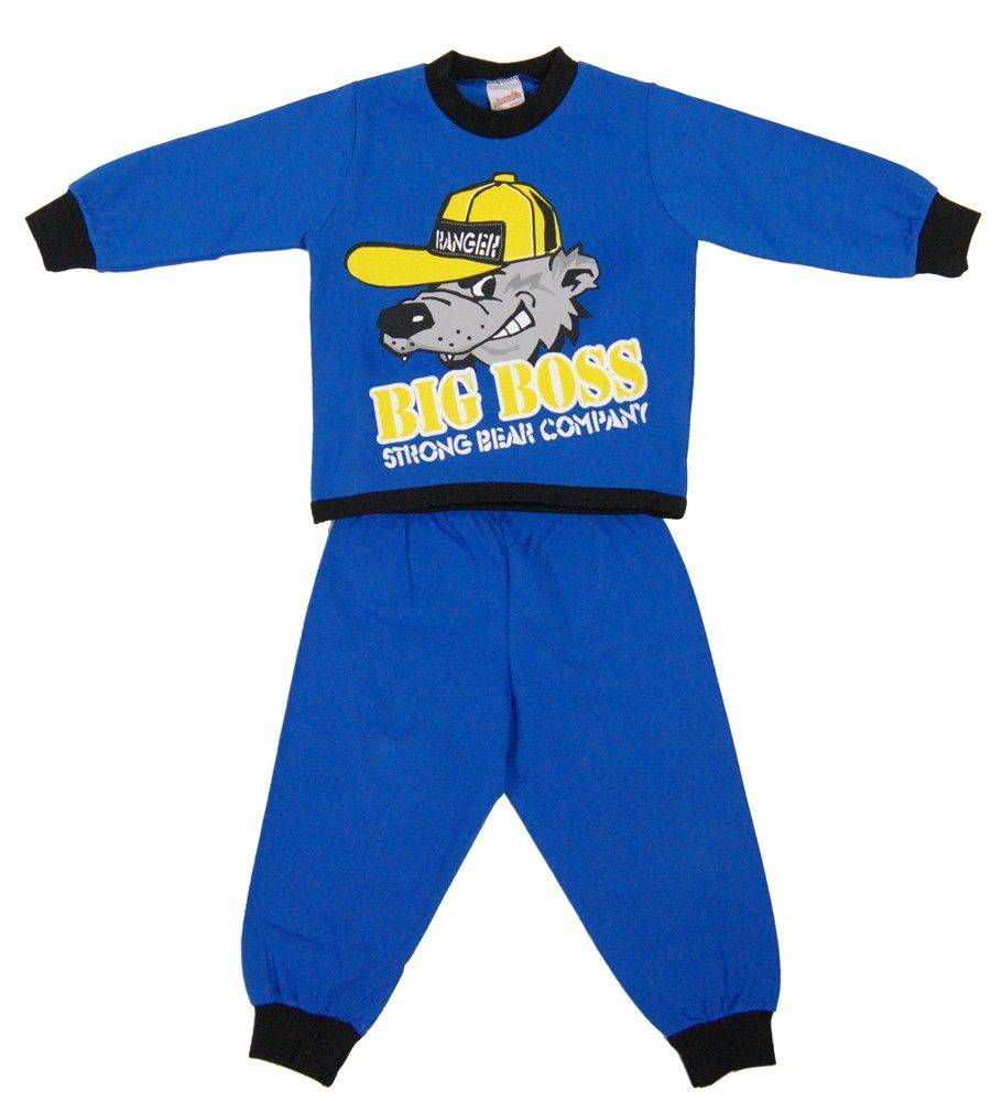 ΠΥΖΑΜΑ MINERVA BIG BOSS ΜΠΛΕ ELECTRIC (78ΕΚ.)-(6-12ΜΗΝΩΝ) MINERVA