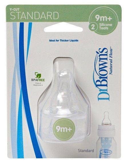 DR BROWNS ΘΗΛH ΣΙΛΙΚΟΝΗΣ DR.BROWN'S Y-CUT ΓΙΑ ΣΤΕΝΟ ΛΑΙΜΟ 2TEM.