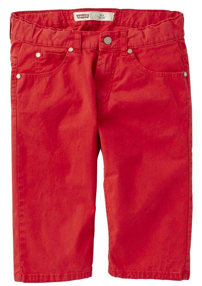LEVIS ΒΕΡΜΟΥΔΑ LEVI'S SLIM 511 NH25047-01 ΚΟΚΚΙΝΟ (140ΕΚ.)-(9-10 ΕΤΩΝ)