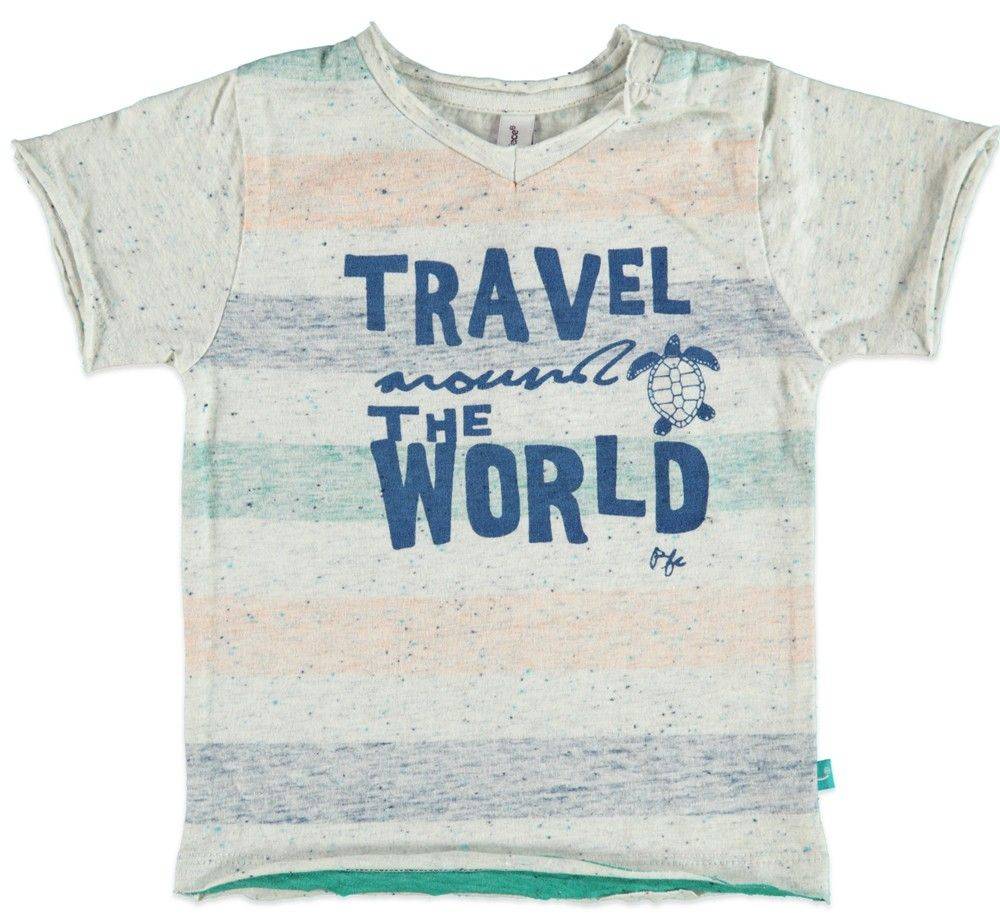 ΜΠΛΟΥΖΑ ΜΕ ΚΟΝΤΟ ΜΑΝΙΚΙ BABYFACE 7633 CREAM MELEE ΑΝΟΙΧΤΟ ΓΚΡΙ (92ΕΚ.)-(1-2 ΕΤΩΝ)