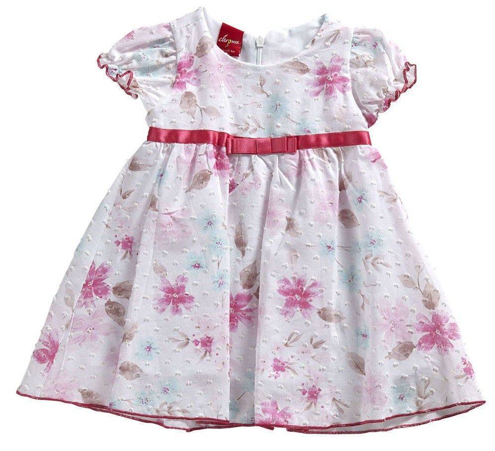 ΒΡΕΦΙΚΟ ΦΟΡΕΜΑ CHROMA ΜΕ ΚΟΝΤΟ ΜΑΝΙΚΙ ΛΟΥΛΟΥΔΙΑ ΡΟΖ (74ΕΚ.)-(9-12 ΜΗΝΩΝ) CHROMA