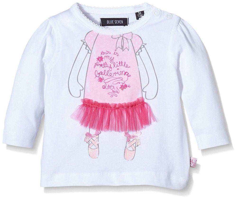 ΜΠΛΟΥΖΑ ΜΕ ΜΑΚΡΥ ΜΑΝΙΚΙ BLUE SEVEN KNITTED 406000 ΛΕΥΚΟ (68ΕΚ.)-(6-9ΜΗΝΩΝ) BLUE SEVEN