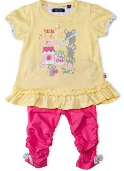 ΒΡΕΦΙΚΟ ΣΕΤ ΜΠΛΟΥΖΑ/ΠΑΝΤΕΛΟΝΙ BLUE SEVEN 422003 ΦΟΥΞΙΑ/ΚΙΤΡΙΝΟ (62ΕΚ.)-(3-6 ΜΗΝΩΝ) BLUE SEVEN