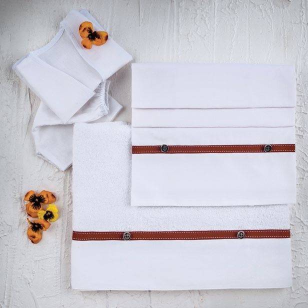 ΣΕΤ ΒΑΠΤΙΣΗΣ OMEGA HOME DESIGN 213 ΛΕΥΚΟ 4ΤΕΜ