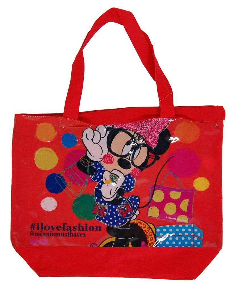 DISNEY ΤΣΑΝΤΑ ΘΑΛΑΣΣΗΣ DISNEY "I LOVE FASHION" ΚΟΚΚΙΝΟ