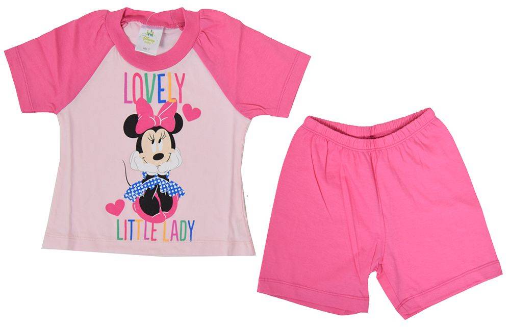 ΠΥΖΑΜΑ MINERVA MINNIE LITTLE LADY ΡΟΖ/ΦΟΥΞΙΑ (78ΕΚ.)-(6-12 ΜΗΝΩΝ) MINERVA