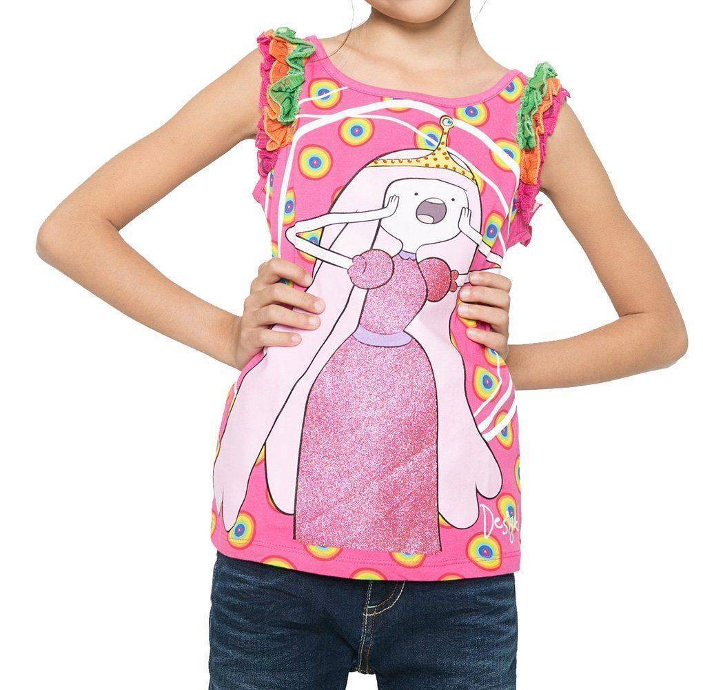T-SHIRT DESIGUAL MONTGOMERY ADVENTURE TIME ΦΟΥΞΙΑ (104ΕΚ.)-(3-4 ΕΤΩΝ) DESIGUAL