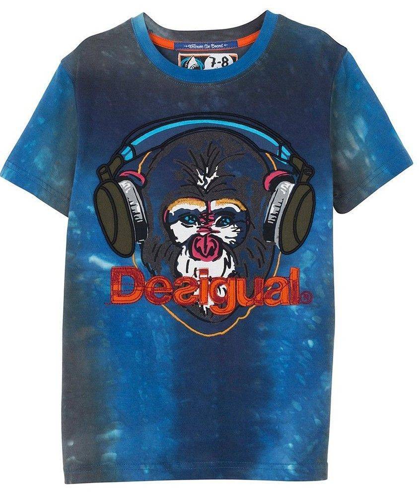 ΜΠΛΟΥΖΑ ΜΕ ΚΟΝΤΟ ΜΑΝΙΚΙ DESIGUAL GORKA ROYAL-ΜΠΛΕ (104ΕΚ.)-(3-4ΕΤΩΝ) DESIGUAL