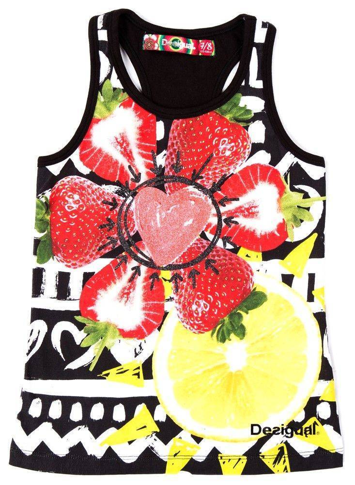 DESIGUAL ΜΠΛΟΥΖΑ ΑΜΑΝΙΚΗ DESIGUAL NUNAVUT NEGRO ΜΑΥΡΟ/ΠΟΛΥΧΡΩΜΟ (104ΕΚ.)-(3-4ΕΤΩΝ)