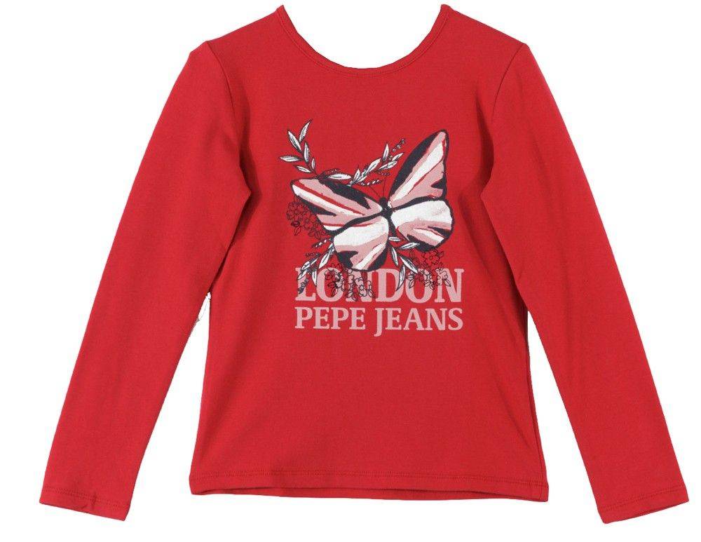 ΜΠΛΟΥΖΑ PEPE JEANS KATNIS ΚΟΚΚΙΝΟ (104ΕΚ.)-(3-4ΕΤΩΝ)