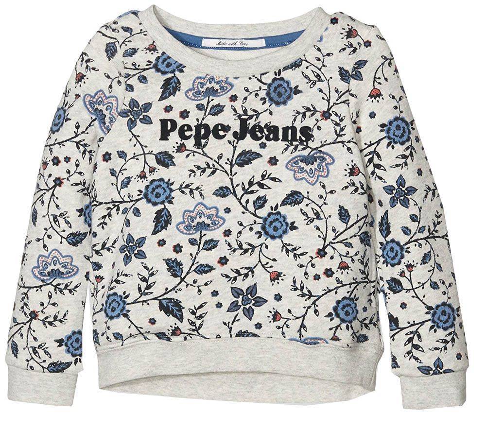 ΜΠΛΟΥΖΑ ΦΟΥΤΕΡ PEPE JEANS MAGGY ΓΚΡΙ (92ΕΚ.)-(1-2ΕΤΩΝ) PEPE JEANS