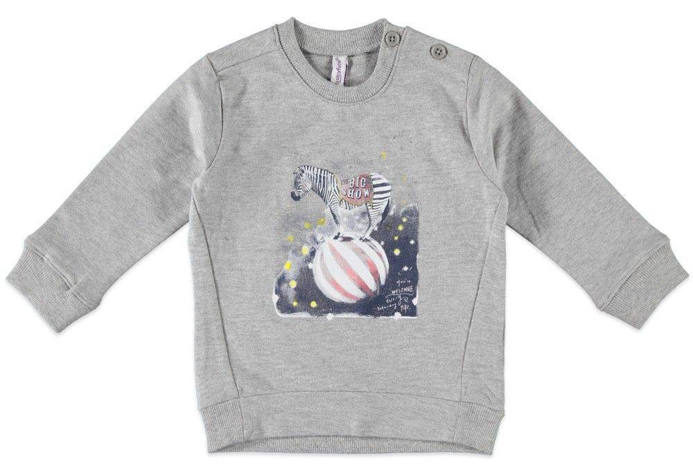 ΜΠΛΟΥΖΑ ΦΟΥΤΕΡ BABYFACE BIG SHOW 8490-78 ΓΚΡΙ ΜΕΛΑΝΖΕ (86ΕΚ.)-(12-18 ΜΗΝΩΝ) BLUE SEVEN