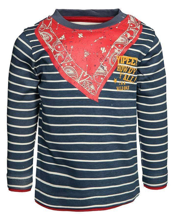 ΜΠΛΟΥΖΑ ΜΑΚΡΥΜΑΝΙΚΗ YIPPE BLUE SEVEN ΜΠΛΕ ΡΙΓΕ (74ΕΚ)-(9-12ΜΗΝΩΝ) BLUE SEVEN