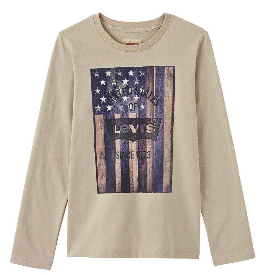 ΜΠΛΟΥΖΑ ΜΑΚΡΥΜΑΝΙΚΗ LEVIS ERIK NI10007 ΚΑΦΕ ΑΝΟΙΧΤΟ (86ΕΚ.)-(18-24ΜΗΝΩΝ) LEVIS