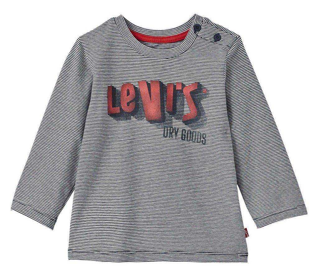 ΜΠΛΟΥΖΑ ΜΑΚΡΥΜΑΝΙΚΗ LEVIS TED NI10114 ΜΠΛΕ ΡΙΓΕ (80ΕΚ.)-(12-18ΜΗΝΩΝ) LEVIS