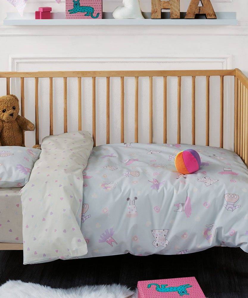 ΠΑΠΛΩΜΑ ΚΟΥΝΙΑΣ ΚΕΝΤΙΑ ΒΑΒΥ DRESS ΣΙΕΛ-ΛΙΛΑ 110X140CM