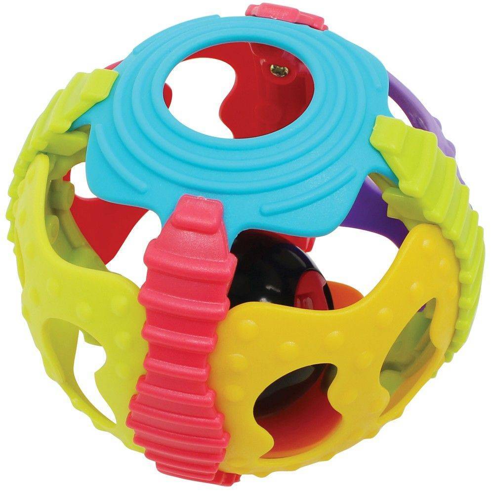 PLAYGRO ΜΠΑΛΑ-ΚΟΥΔΟΥΝΙΣΤΡΑ PLAYGRO SHAKE RATTLE AND ROLL BALL 6Μ+