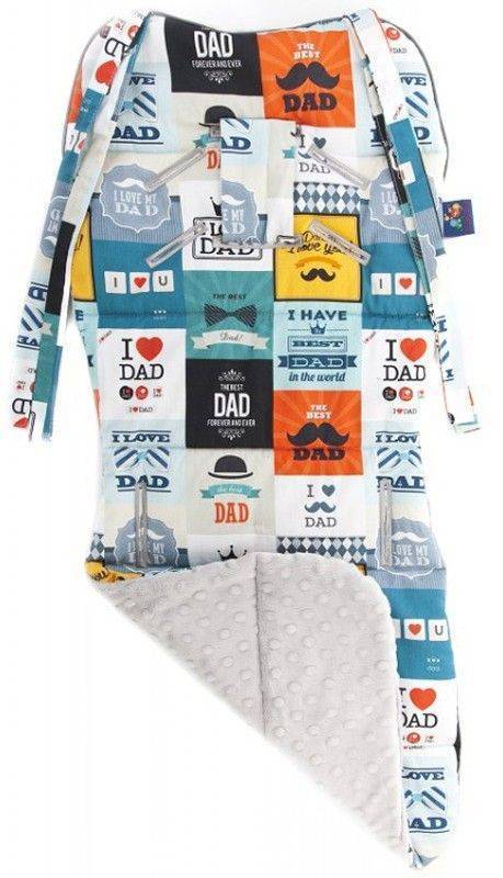 ΣΤΡΩΜΑ ΚΑΡΟΤΣΙΟΥ CUDDLY ZOO I LOVE DAD ΑΣΗΜΙ