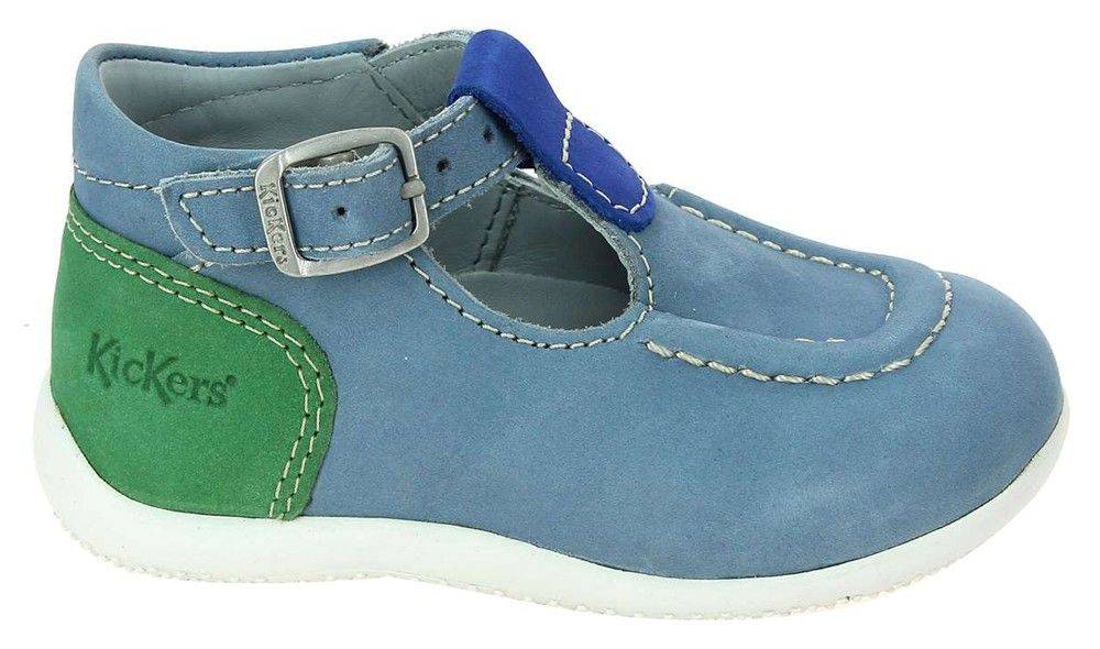 ΠΑΠΟΥΤΣΙΑ KICKERS BONBEK 218128 ΣΙΕΛ/ΠΡΑΣΙΝΟ (EU:19)