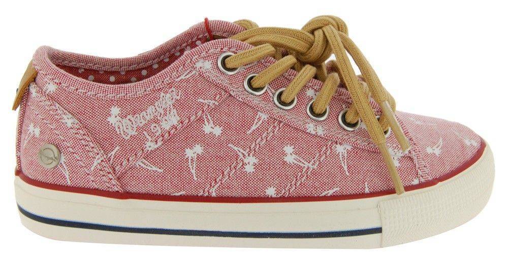 ΠΑΠΟΥΤΣΙΑ SNEAKERS WRANGLER STARRY LOW 17127 CHAMBREY/RED PALM ΡΟΖ (EU:29) WRANGLER