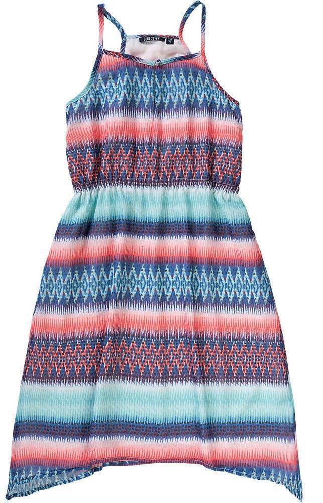 BLUE SEVEN ΦΟΡΕΜΑ BLUE SEVEN MIDI 542019 ΠΟΛΥΧΡΩΜΟ (164ΕΚ.)-(14 ΕΤΩΝ)