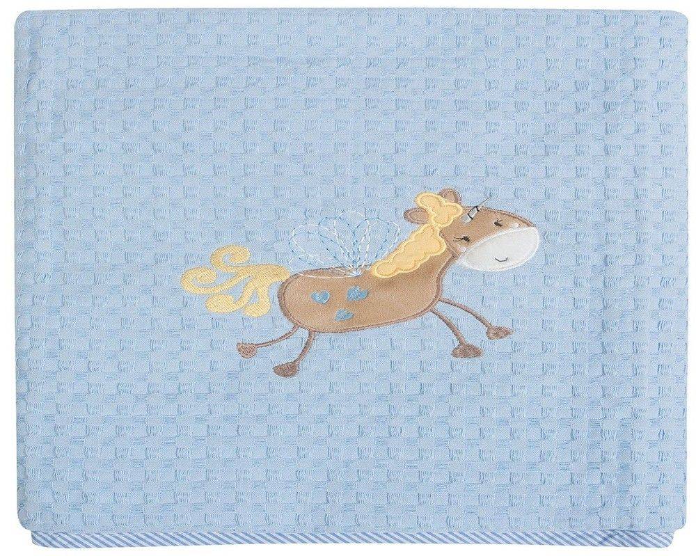 ΚΟΥΒΕΡΤΑ ΒΡΕΦΙΚΗ DAS HOME ΠΙΚΕ DREAM 6335 ΣΙΕΛ ANIMALS 110Χ150CM DAS HOME