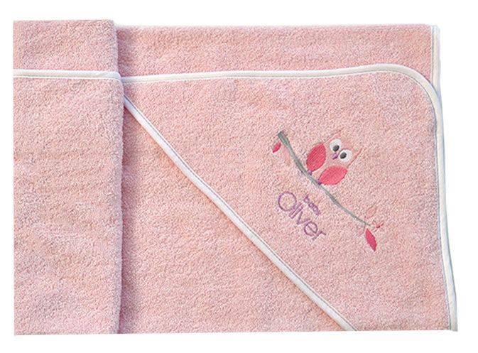 BABY OLIVER ΜΠΟΥΡΝΟΥΖΙ-ΚΑΠΑ BABY OLIVER SWEET PINK OWL ΡΟΖ