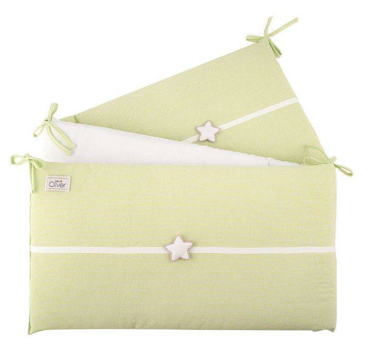 BABY OLIVER ΠΑΝΤΑ ΠΡΟΣΤΑΣΙΑΣ ΚΡΕΒΑΤΙΟΥ BABY OLIVER DES.423 ΠΡΑΣΙΝΟ 35X210CM