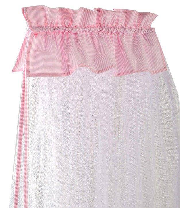 ΚΟΥΝΟΥΠΙΕΡΑ ΜΕ ΘΟΛΟ BABY OLIVER ΡΟΖ 180X550CM BABY OLIVER