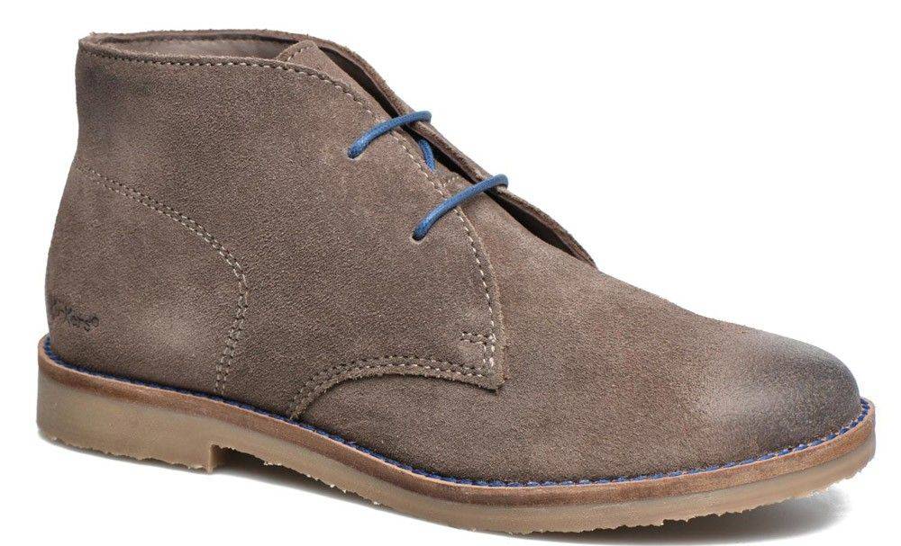 ΜΠΟΤΑΚΙ SUEDE KICKERS TYMBA ΚΑΜΕΛ/ΓΚΡΙ (EU:33)
