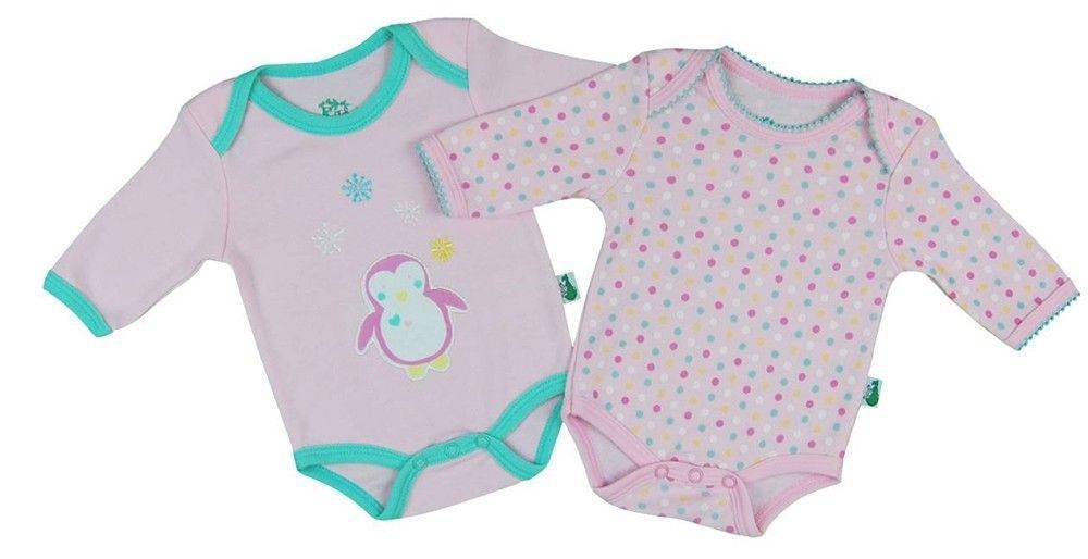 ΣΕΤ ΦΟΡΜΑΚΙΑ ΜΑΚΡΥΜΑΝΙΚΑ F.S. BABY ΠΙΓΚΟΥΙΝΟΣ 12614 ΡΟΖ/ΜΕΝΤΑ 2ΤΜΧ (68ΕΚ.)-(6-9 ΜΗΝΩΝ) F.S. BABY