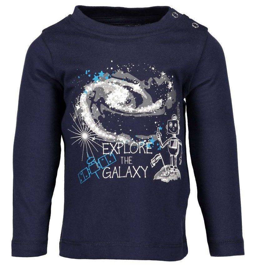 ΜΠΛΟΥΖΑ ΜΑΚΡΥΜΑΝΙΚΗ BLUE SEVEN 977526-590 EXPLORE THE GALAXY ΜΠΛΕ ΣΚΟΥΡΟ (62ΕΚ.)-(3-6ΜΗΝΩΝ)