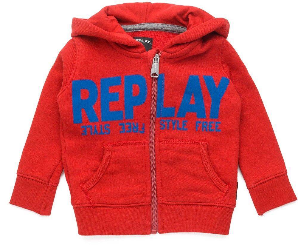 REPLAY HOODIE ΜΕ ΦΕΡΜΟΥΑΡ REPLAY PB2707 ΚΟΚΚΙΝΟ 24 ΜΗΝΩΝ