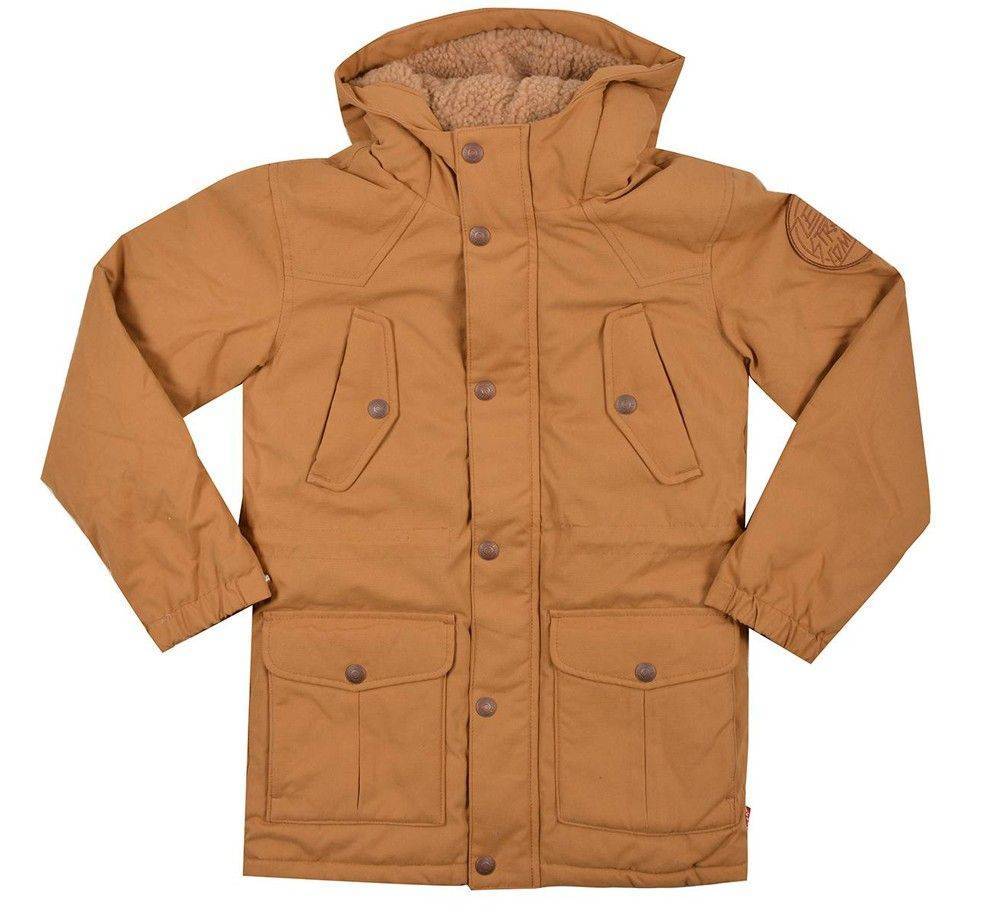 LEVIS ΜΠΟΥΦΑΝ ΜΑΚΡΥ LEVIS MANTEAU SHERPAR NK44007 COPPER ΚΑΦΕ (176ΕΚ.)-(15-16 ΕΤΩΝ)