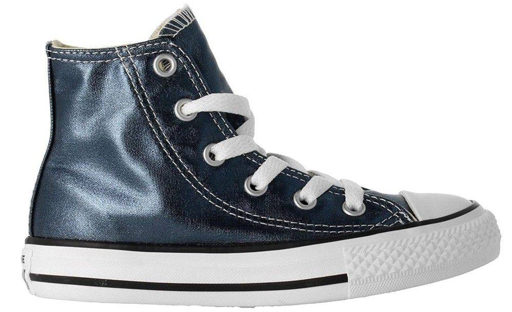 ΜΠΟΤΑΚΙ CONVERSE ALL STAR CHUCK TAYLOR HI 757629C ΜΠΛΕ ΜΕΤΑΛΛΙΖΕ (EU:22)