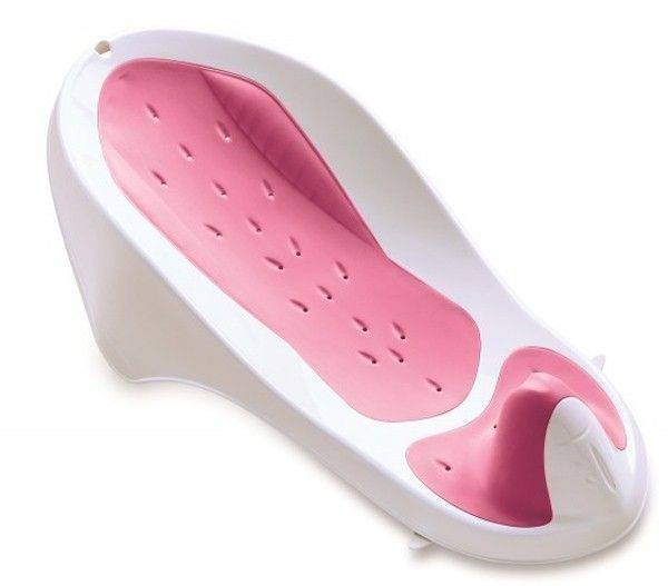 ΒΑΣΗ ΜΠΑΝΙΟΥ BABE ANGEL ERGONOMIC BATH SUPPORT PINK-ΡΟΖ
