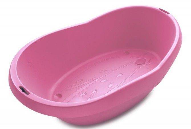 ΜΠΑΝΑΚΙ BABE ANGEL ERGONOMIC BATH TUBE PINK-ΡΟΖ