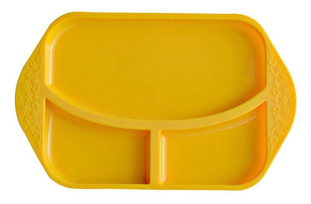 ΠΙΑΤΟ ΔΙΣΚΟΣ ΦΑΓΗΤΟΥ ΣΙΛΙΚΟΝΗΣ MARCUS - MARCUS ΜΕ ΧΩΡΙΣΜΑΤΑ ΚΙΤΡΙΝΟ MARCUS AND MARCUS