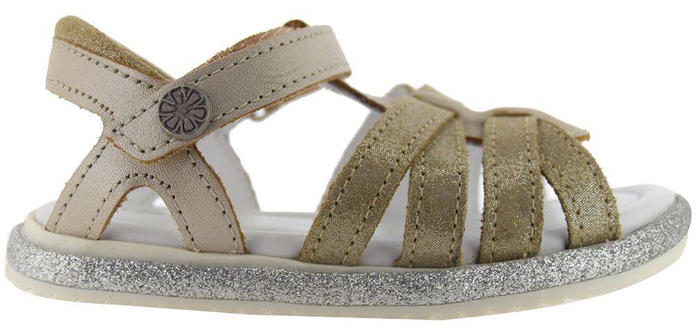 ΔΕΡΜΑΤΙΝΑ ΣΑΝΔΑΛΙΑ ASTER IRIA 609311 ΜΠΕΖ -ΜΕΤΑΛΛΙΚΟ (EU:22)