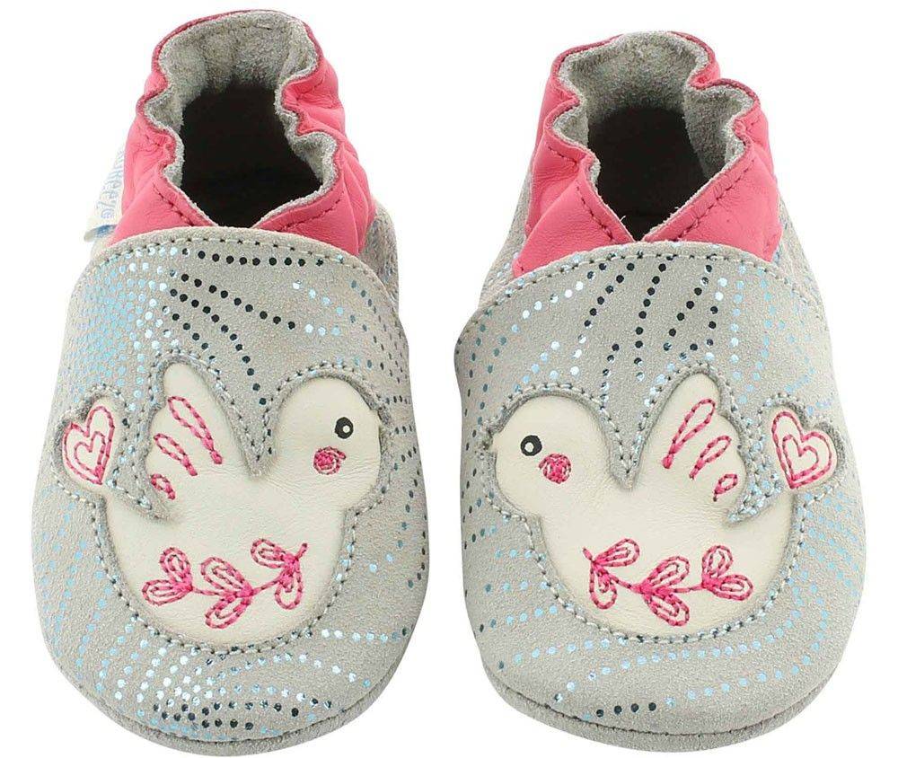 ΠΑΝΤΟΦΛΑΚΙΑ ROBEEZ LOVELY BIRDS 566210 ΓΚΡΙ (EU:28/29) ROBEEZ