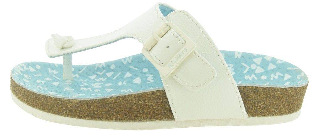 ΣΑΝΔΑΛΙΑ KICKERS MAGNESTOR 470494 ΕΜΠΡΙΜΕ ΛΕΥΚΟ/ΤΙΡΚΟΥΑΖ (EU:37)