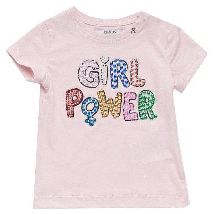 T-SHIRT REPLAY PG7472.051.20994-709 ΡΟΖ 6ΜΗΝΩΝ