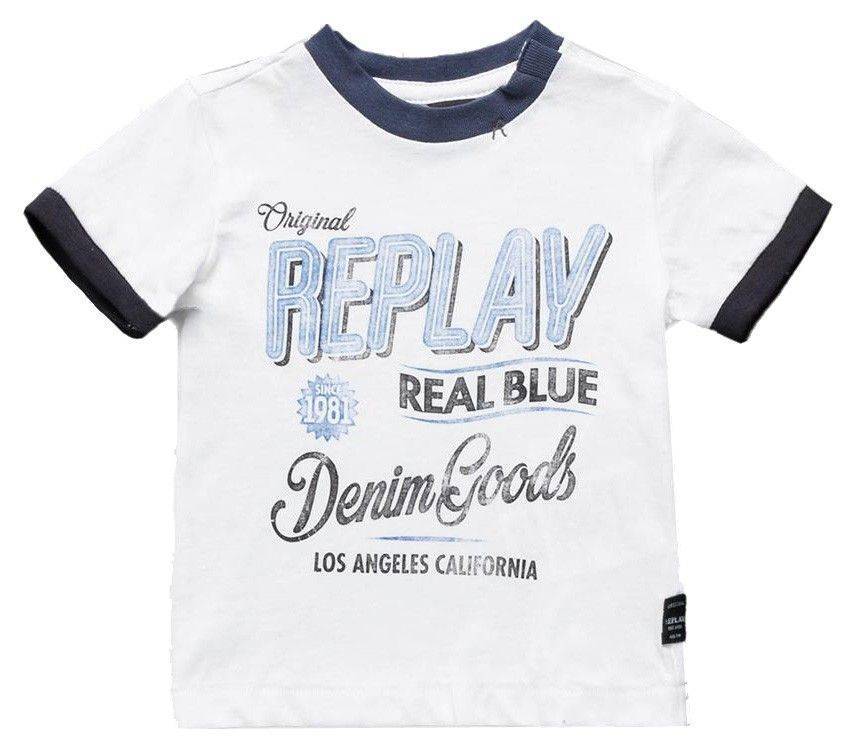 T-SHIRT REPLAY PB7527.052.20994-001 ΛΕΥΚΟ 6ΜΗΝΩΝ