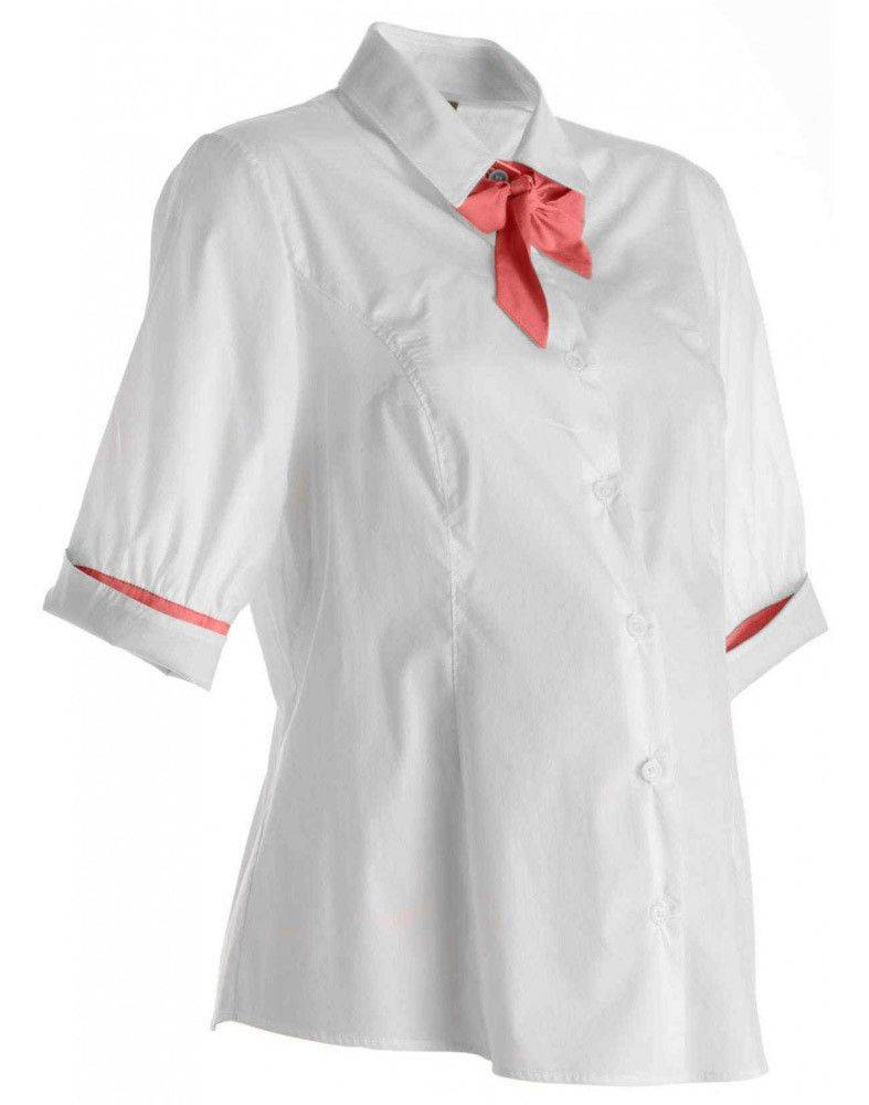 ΠΟΥΚΑΜΙΣΟ ΜΕ ΚΟΡΔΕΛΑ OMOR ΛΕΥΚΟ/ΚΟΡΑΛΛΙ (S) OMOR