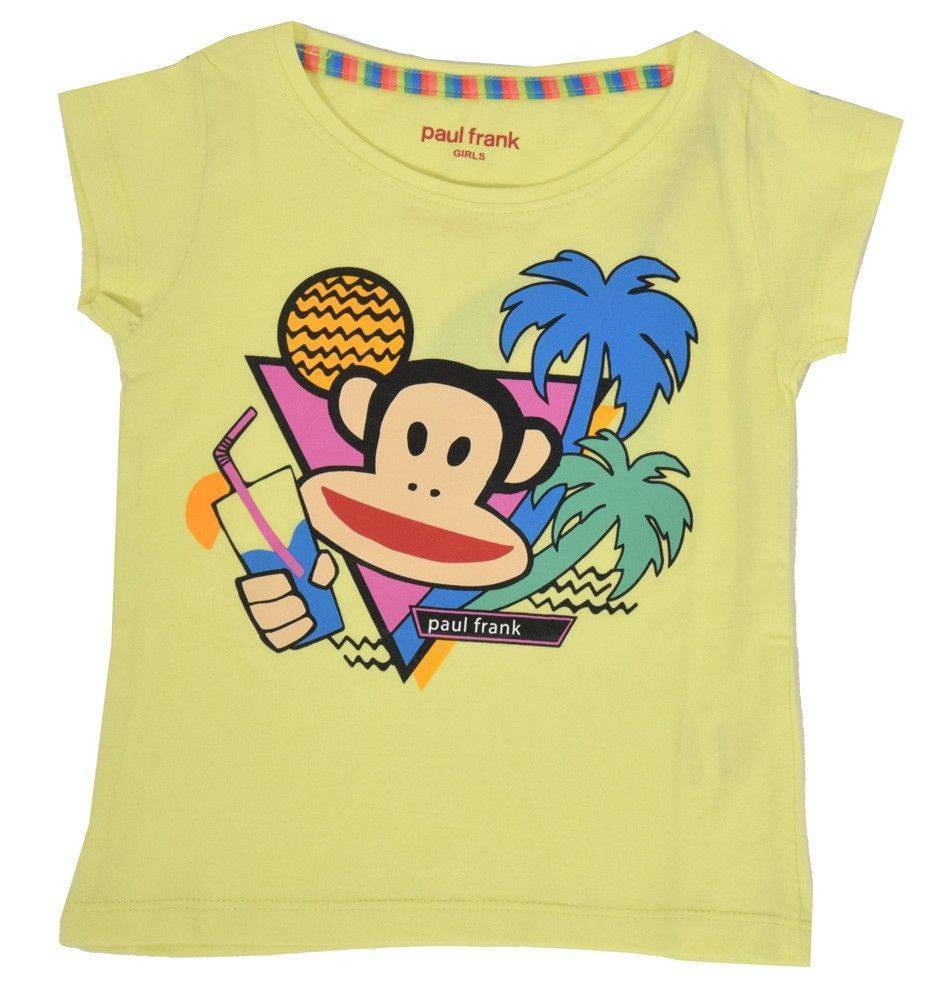 PAUL FRANK T-SHIRT PAUL FRANK DRINK ΚΙΤΡΙΝΟ (128ΕΚ.)-(7-8 ΕΤΩΝ)