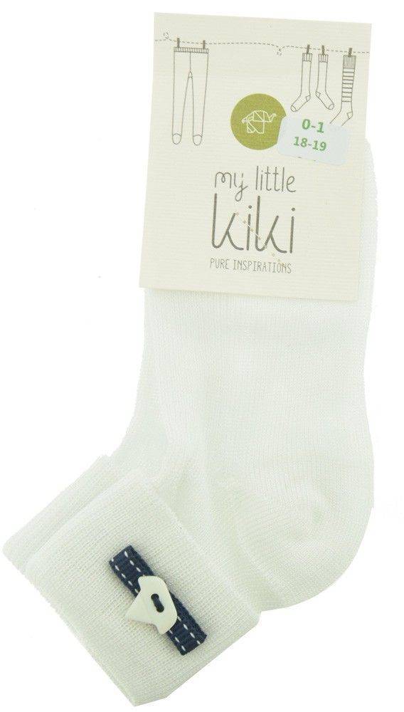 ΒΡΕΦΙΚΑ ΚΑΛΤΣΑΚΙΑ MY LITTLE KIKI ΚΑΡΑΒΑΚΙ ΛΕΥΚΟ/ΜΠΛΕ (EU:18-19)