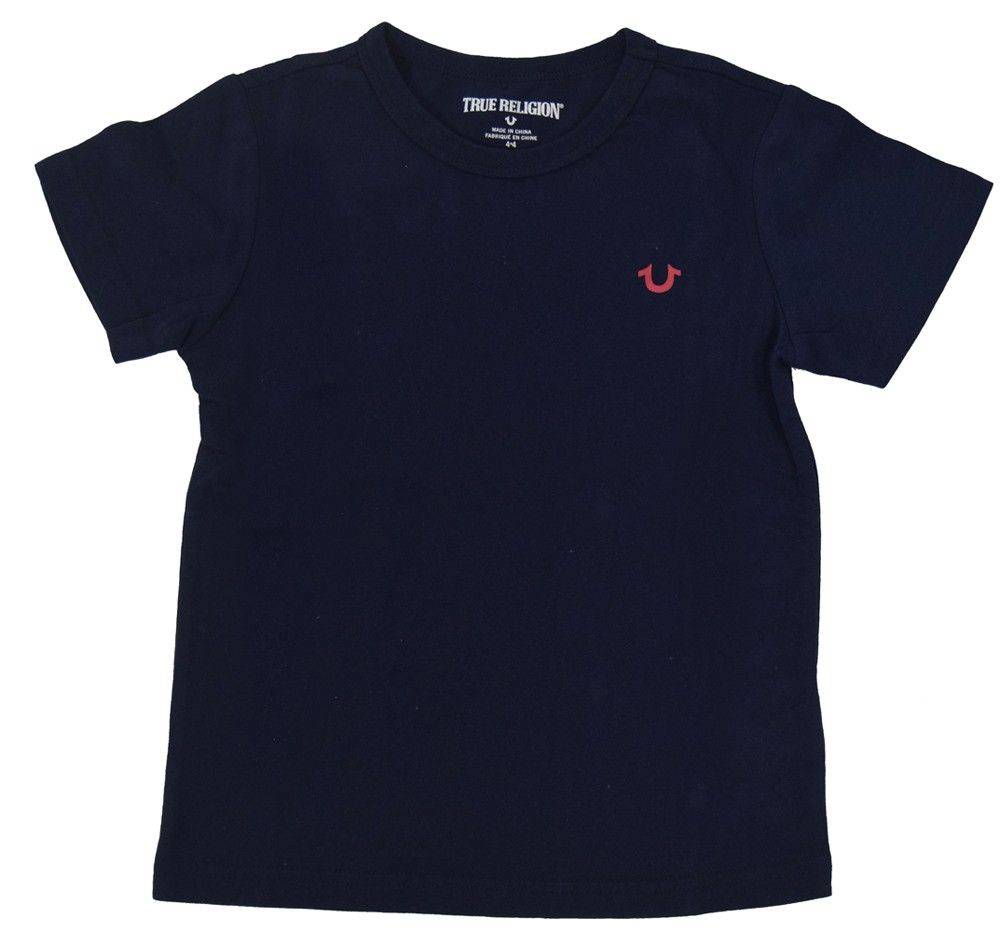 T-SHIRT TRUE RELIGION BRANDED LOGO TR136TE39 ΣΚΟΥΡΟ ΜΠΛΕ (104ΕΚ.)-(3-4 ΕΤΩΝ) TRUE RELIGION